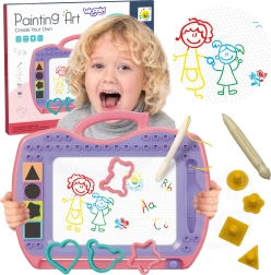 Woopie magnetiline joonistustahvel templite ja šabloonidega