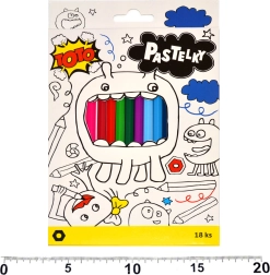 Kuusnurkse läbilõikega värvipliiatsid 18 tk