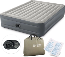 Täispuhutav madrats sisseehitatud pumbaga 203 × 152 × 46 cm INTEX
