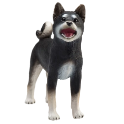 Mojo Shiba-Inu koer must – realistlik figuur