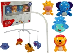 Voodikarussell loomakestega ilma patareideta