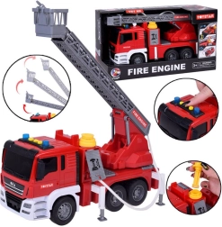 Fire Truck with Water Pump, Lights and Sounds, Friction Powered