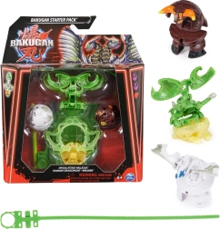 Bakugan Starter Pack – stardikomplekt 3 erirünnaku figuuriga Nillious, Titanium Dragonoid ja Bruiser