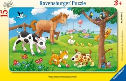 Puzzle 15 pieces Cute Animal Lovers RAVENSBURGER