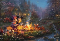 Puzzle SCHMIDT Mickey ja Minnie: romantika lõkke ääres 200 tükki