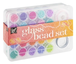 Suur klaashelmeste komplekt – 25 värvi