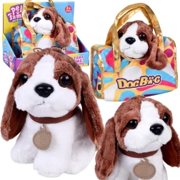 Cute plush puppy in a handbag – super-soft toy for kids