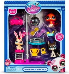 Littlest Pet Shop Disco Nights – 3 loomakesega figuurikomplekt