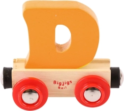 Bigjigs Rail puidust rongitäheke eemaldatava tähega D