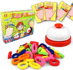 WOOPIE FINGER GAMES osavusmäng – värvilised kummipaelad (4+)
