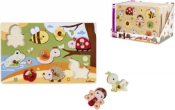 Puidust pusle 9 tükiga – 28 × 18 cm