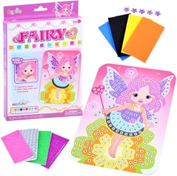 Creative foam mosaic fairy – sticker cutout
