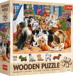 Wooden Puzzle Dog Friendship 1000 Pieces