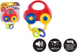 Autokujuline kõrin valguse ja heliga, plast, 10 × 11 cm, patareidega, 3k+