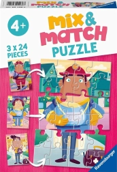 Puzzle Mix & Match: minu lemmiktööd 3×24 tükki