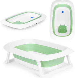 Foldable baby bathtub with drain Ecotoys – Orange