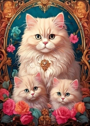 Puzzle Cat Trio 300 Pieces BLUEBIRD