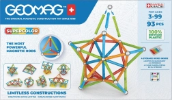 Geomag Supercolor magnetiline ehituskomplekt, 93 detaili taaskasutatud plastist