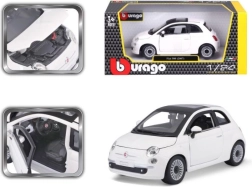 Bburago Fiat 500 mudelauto 1:24 valge