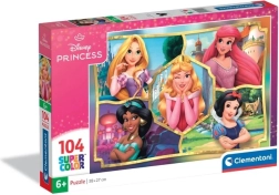 Pusle 104 tükki Disney printsessid Clementoni