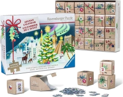 Adventkalender puzzle RAVENSBURGER – Jõulud üle kogu maailma, 24×54 tükki