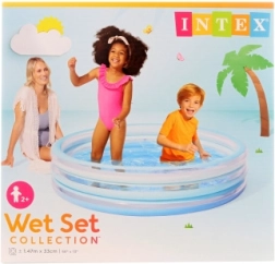 Täispuhutav lastebassein 147 × 33 cm, sinine, 3 kambrit