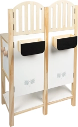 Wooden stable for hobby horses small foot for 2 horses