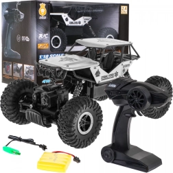 RC maastikuauto Crawler Monster 1:18 lastele 6+ – Hõbedane