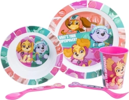 Laste sööginõude komplekt 5-ühes PAW PATROL roosa