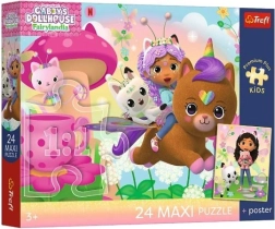 Maxi pusle 24 tükki Trefl Gábi kassimaja: Gábi päästeoperatsioonil + poster