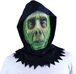 Roheline tekstiilmaks Halloweeniks ja karnevaliks