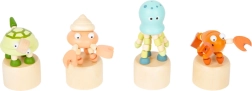 Puidust vajutatav merelooma figuur SMALL FOOT – 1 tk, assortii
