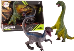 Dinosauruste figuuride komplekt – brachiosaurus ja velociraptor (2 tk)