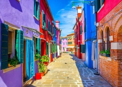 Puzzle Colorful Houses on Burano Island 500 pieces