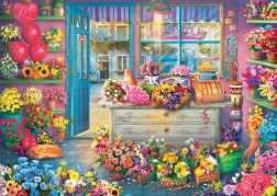 Colorful Flower Shop Puzzle 1000 Pieces