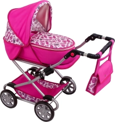 Laste nukuvanker 2in1 New Baby Monika, roosa