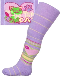 Puuvillased retuusid ABS-iga New Baby lillad My Cat 104