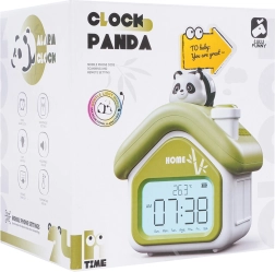 Laste äratuskell Panda öölambi ja termomeetriga