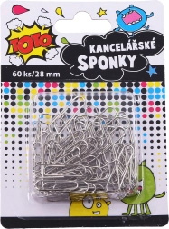 Värvilised kirjaklambrid 28 mm