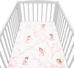 Puuvillane voodilina võrevoodisse NEW BABY Haljad 120×60 cm