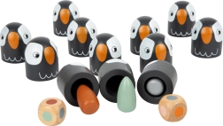 Värviline memoriinimäng Small Foot Safari – puidust mälumäng täringuga
