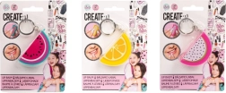 Lip Balm Shaped Like Fruit with Keychain