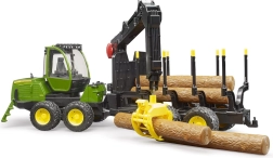 Bruder John Deere 1210E puiduveotraktor kraanaga 1:16