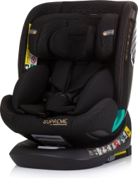 Chipolino turvatool Supreme i-Size 40–150 cm Isofix 360 – Obsidian