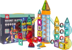 Magnetilised ehitusklotsid valgusefektidega, 134 detaili