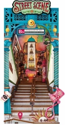 Rolife DIY 3D Bookend Alley with LED Lighting