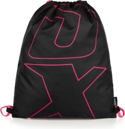 OXY Black Line Pink Drawstring Backpack