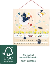 Didaktiline kalender kelladega SMALL FOOT