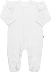 Baby cotton romper New Baby Practical – white, girl