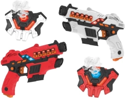 Laser Gun Set + Shields with Smoke Function